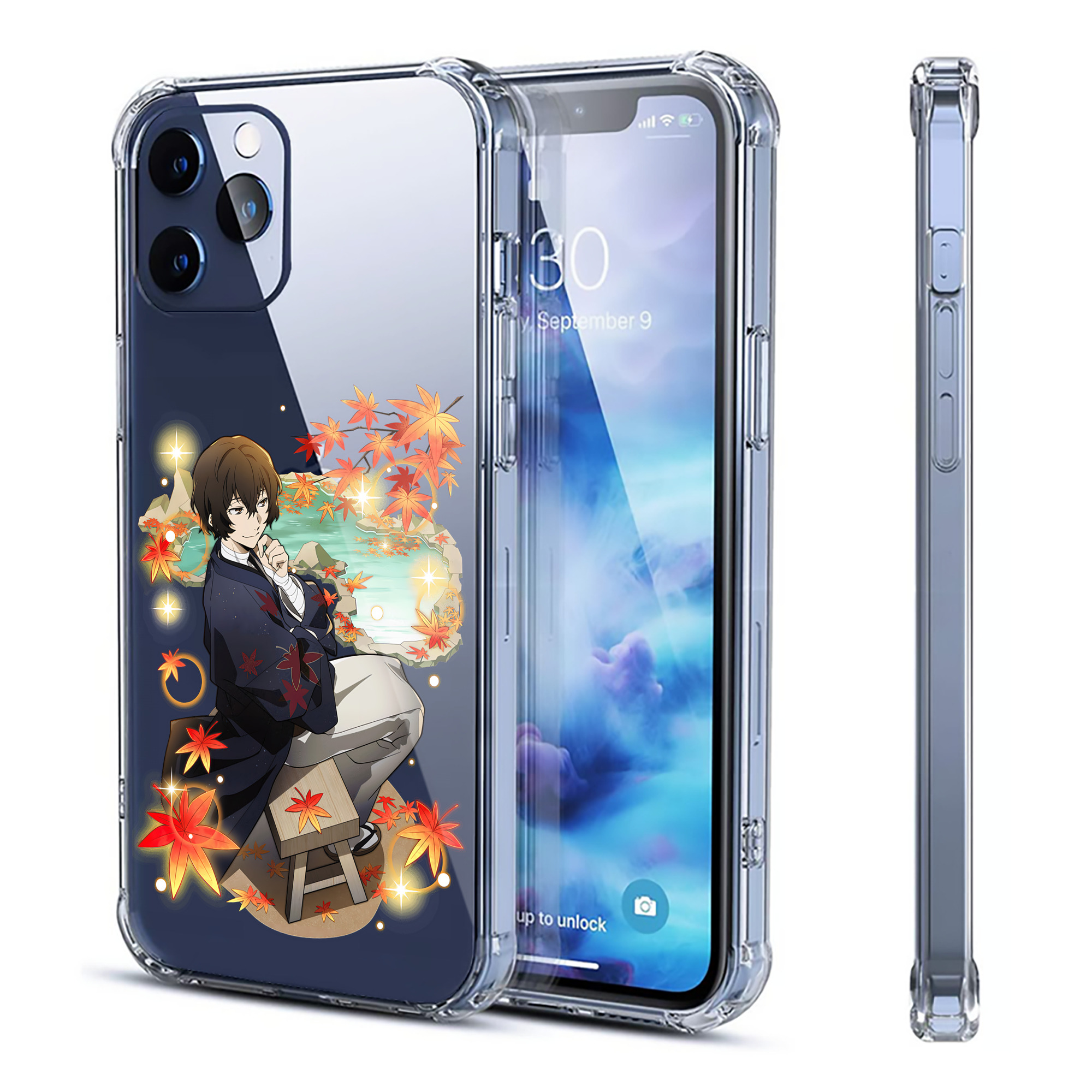（画像用） 文豪ストレイドッグス Bungo Stray Dogs 【iPhone 12シリーズ対応】透明スマホケース（クリアソフトケース）